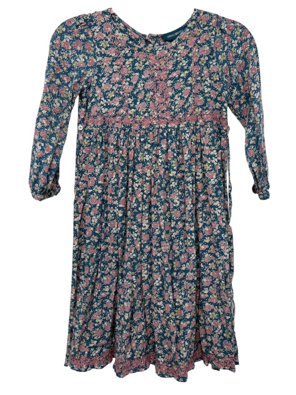 April Cornell Girls Floral Cottagecore Dress Size 7/8